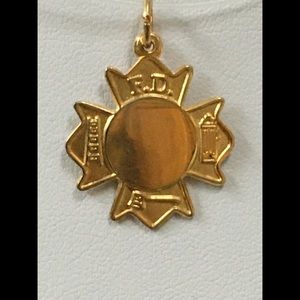 Rembrandt Gold Filled Over Sterling Fire Badge